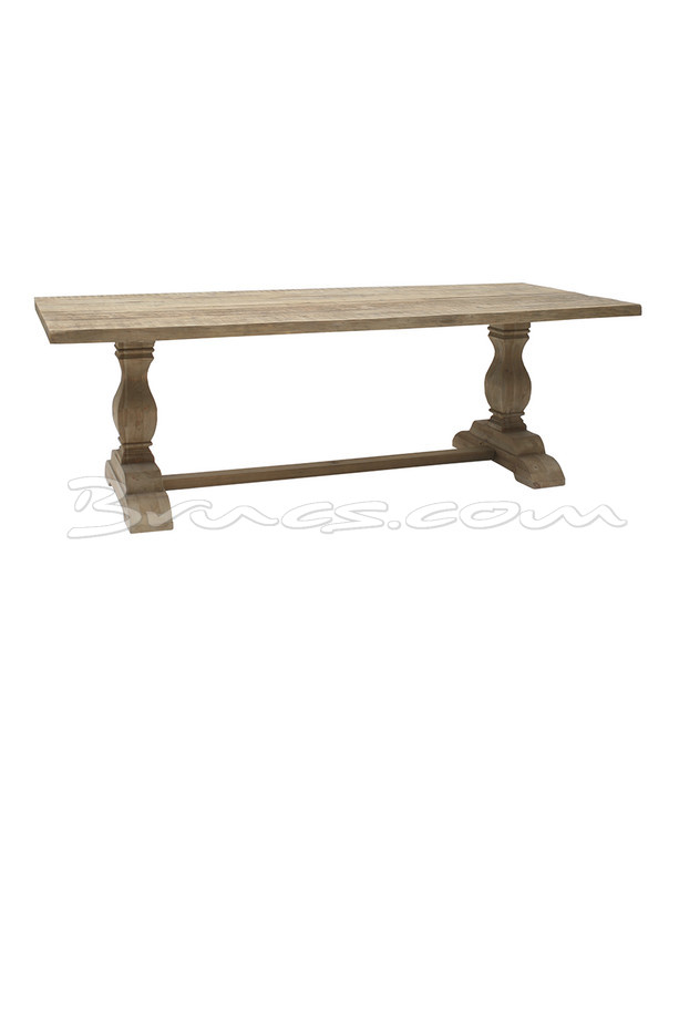[377WB886] MESA COMEDOR HARSTAD  PINO RECT. XS