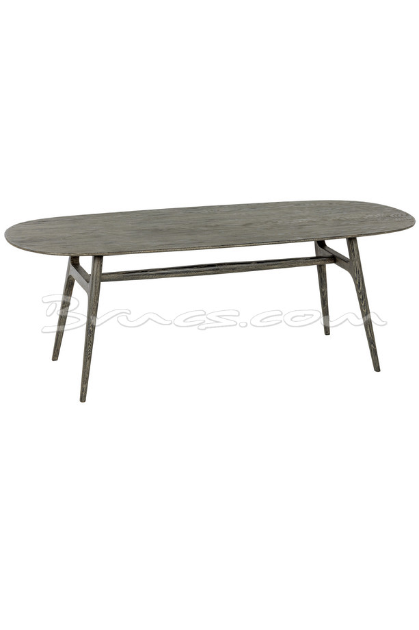 [377WB959] MESA COMEDOR KORBA ROBLE NEGRO EFECTO DECAPADO