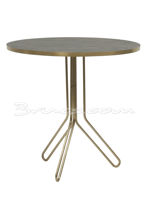 [377WB974] MESA COMEDOR NELLORE ROBLE NEGRO EFECTO DECAPADO Y