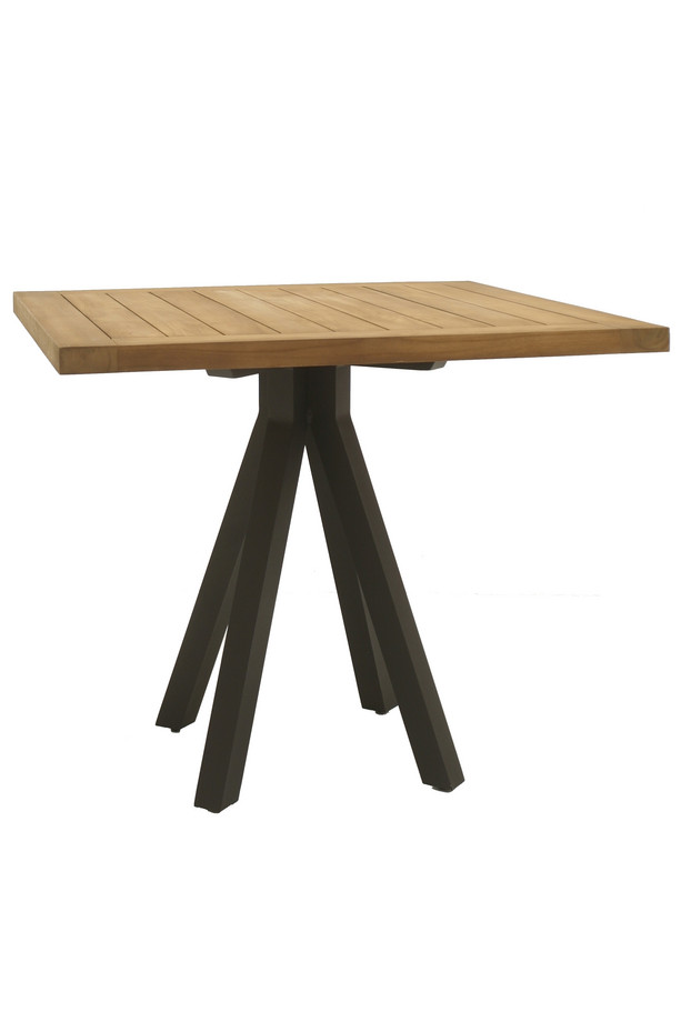 [590WK002] MESA COMEDOR  EXTERIOR AIGUABLAVA TEKA Y ALUMINIO