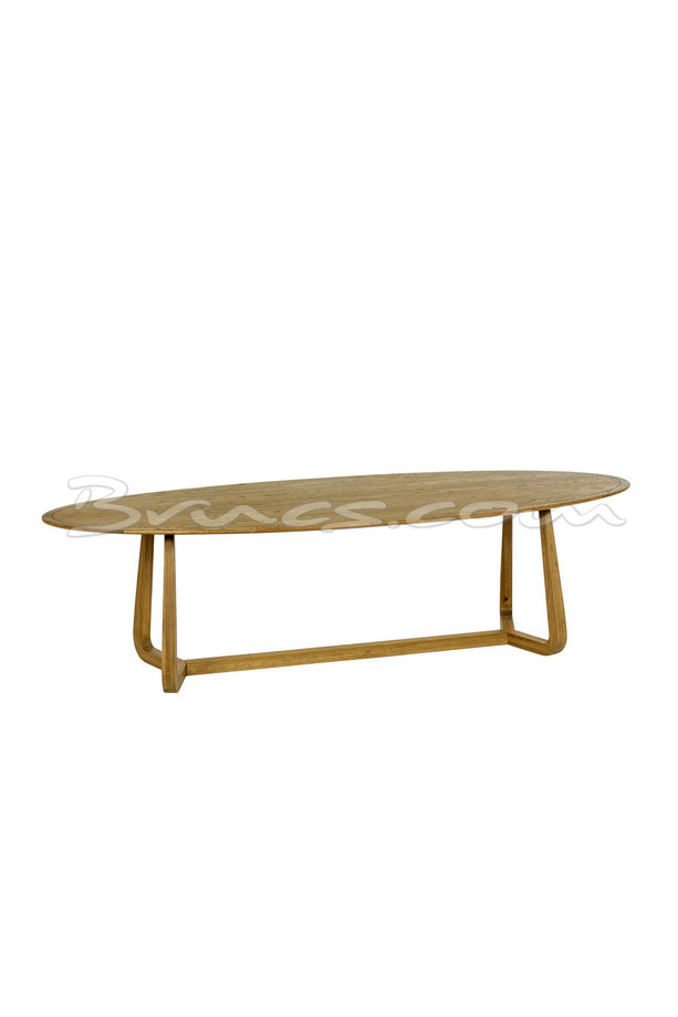 [620HH094] MESA COMEDOR KATO-L OVALADA ROBLE