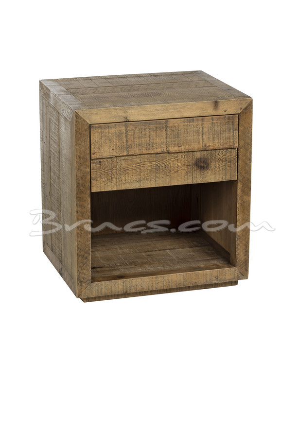 [377WB1184] MESITA NOCHE SVETI-O PINO NATURAL C/ 1 CAJÓN