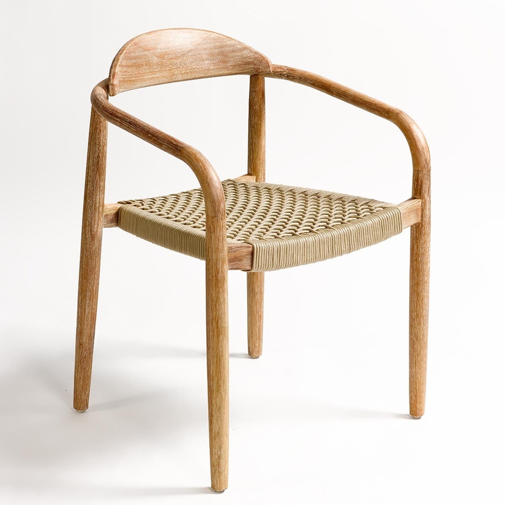 [JAVIRO] Silla de cuerda color arena