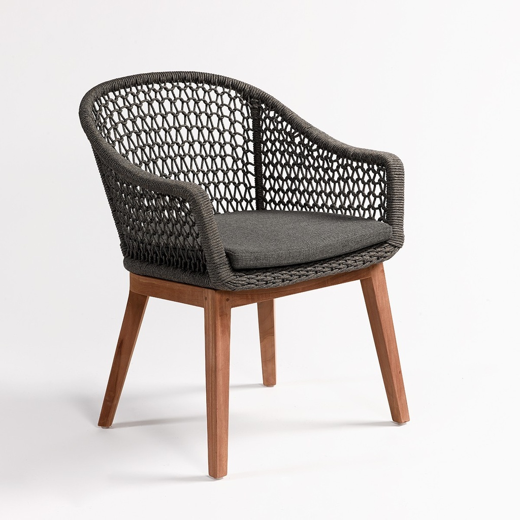 Sillón de teca y cuerda