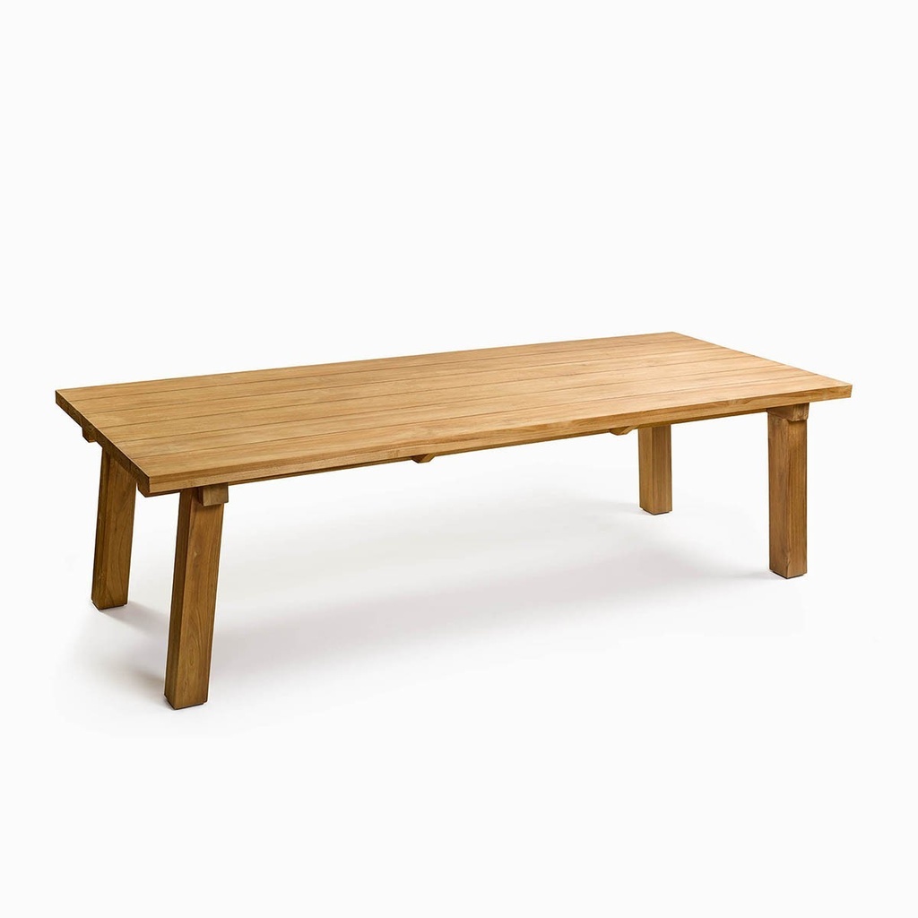 Mesa de comedor de vigas
