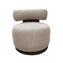SILLON MADERA TAPIZADO BEIG TOSTADO TEXTURIZADO CALIDO (74X78X70)