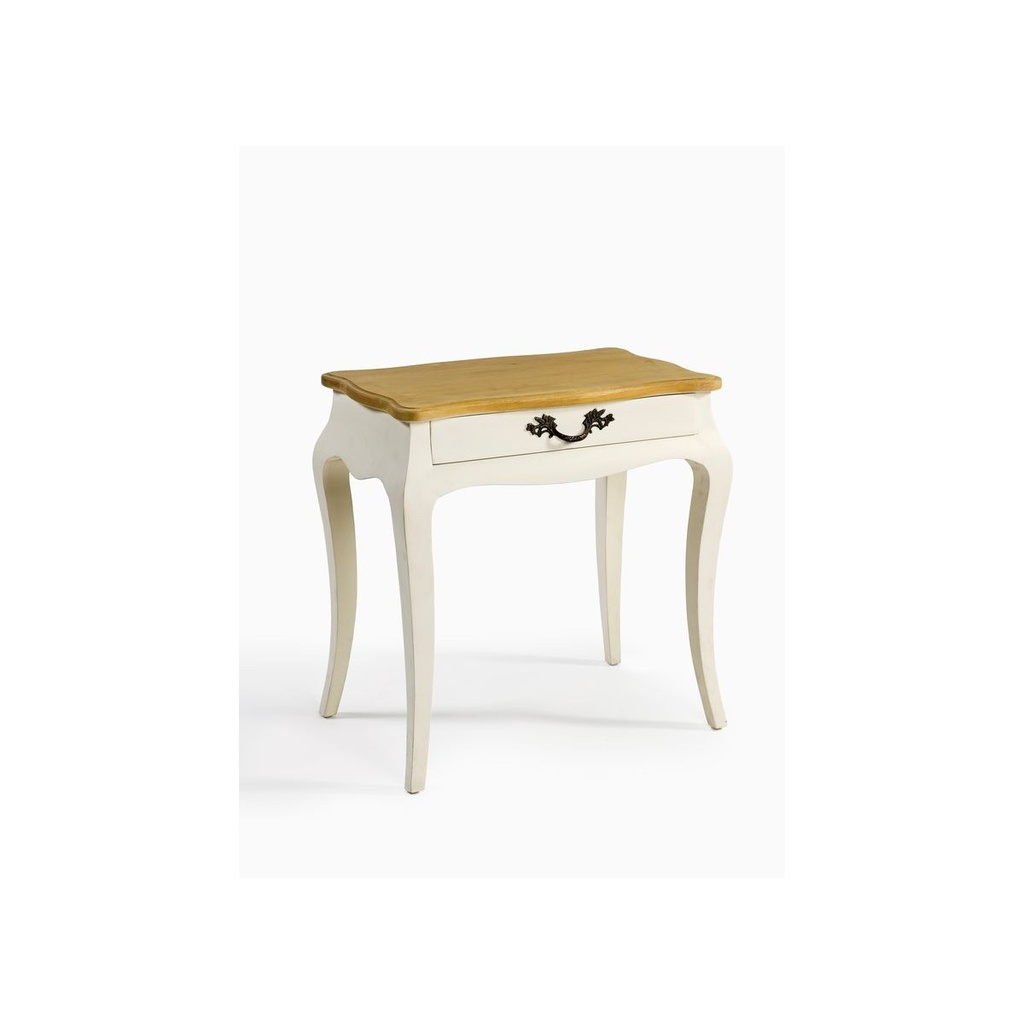 [SE-1202-BL] Mesa de noche madera y blanco