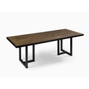 Mesa roble y metal