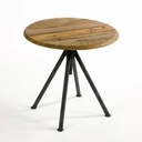 Mesa de madera y acero tablero regulable