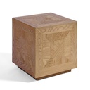 Mesa auxiliar taco madera natural