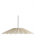 Lámpara colgante MARGUERITE de yute blanco y metal - ø 90 cm