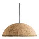 Lámpara colgante GAYA de cuentas de madera - Natural y dorado - ø 65 cm