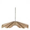 Lámpara colgante AIDA Rafia - Oro y natural - ø 110 x 21 cm