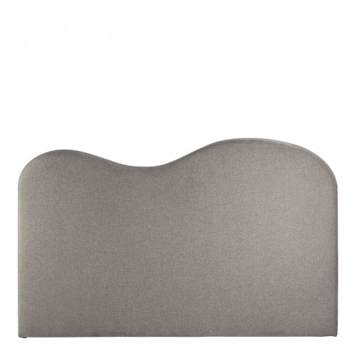 Cabecero SÉRÉNA de Tela - Gris - 201 x 11 x 125 cm