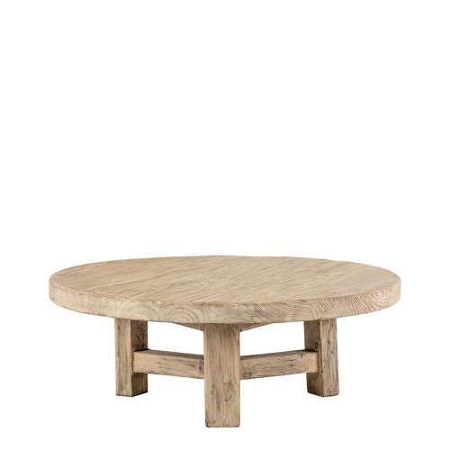 Mesa de Centro BAO Olmo Reciclado - Modelo Pequeño - ø 80 cm - Natural