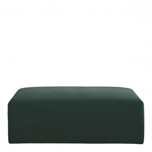 [B10312] Otomana LOU de terciopelo de algodón para sofá LOU ​​- Verde bosque