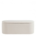 Banco de almacenamiento LISETTE en Boucle - Crema