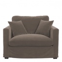 Sillón ANGIE en Terciopelo - Taupe