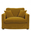 Sillón ANGIE en Terciopelo - Azafrán