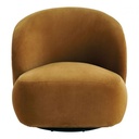 Sillón LISETTE de terciopelo - Azafrán