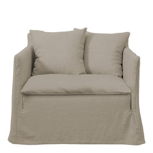 [FAUGABLBE] GABRIEL Sillón de lino - Beige