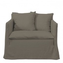 GABRIEL Armchair in linen - Taupe