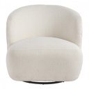 Sillón giratorio LISETTE de Boucle - Crema