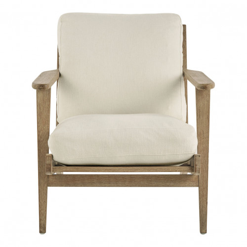 Sillón JULES de algodón y lino - Crudo