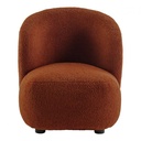 LISETTE Sillón en boucle - Terracota - Modelo pequeño