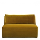 Sofá LOU ​​de Terciopelo - Azafrán - Módulo Central - L. 130 cm