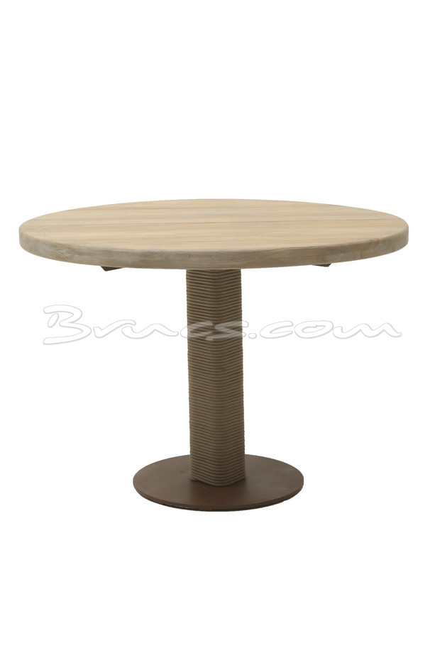 MESA COMEDOR DIPELTA RED. TEKA Y ALUMINIO