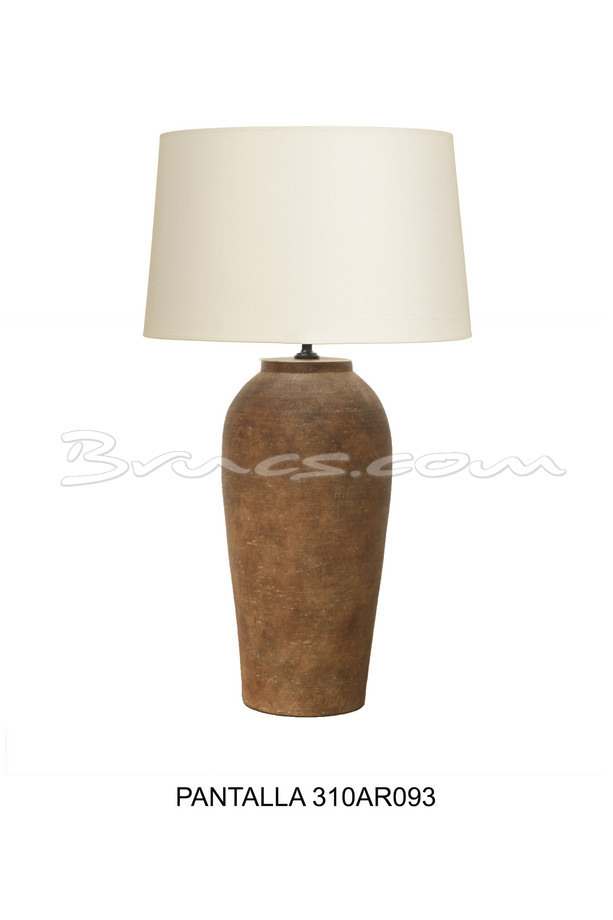 [399CA218] LÁMPARA  ALTA SIDI CERÁMICA COLOR COBRE SIN PANTAL