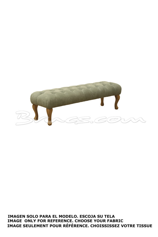 BANQUETA CARTAGENA 80 cm TELA CLIENTE 2,00 mt