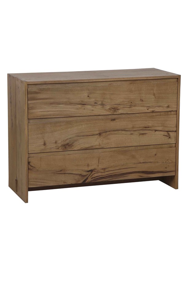 [377WB1605] CÓMODA GAFAIT ROBLE NATURAL C/ 3 CAJONES