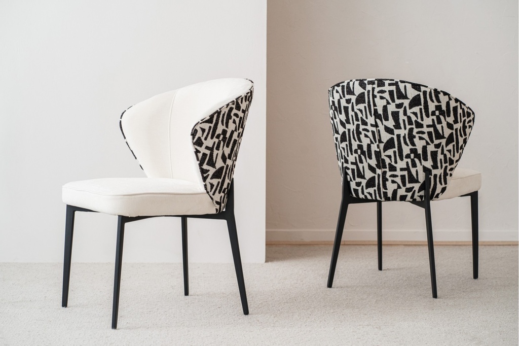 [34DF2413N] SET 2 SILLAS EVA. NEGRO.BEIGE