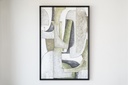 CUADRO ABSTRACTO FORMAS N1.VERDE-GRIS