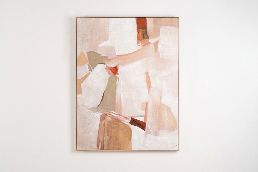 CUADRO ABSTRACTO TEXTURA CÁLIDA N1