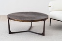 MESA DE CENTRO HELIA. HIERRO Y ALUMINIO