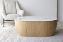 MESA DE CENTRO NORA. NATURAL,BLANCO,OCRE
