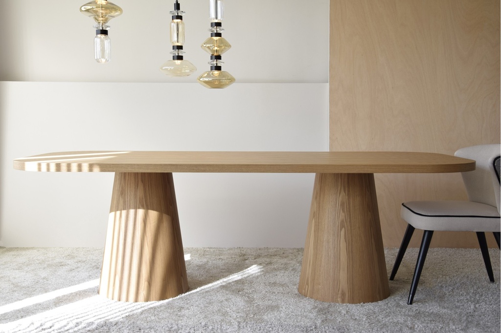 MESA COMEDOR DOLMEN FRESNO NATURAL