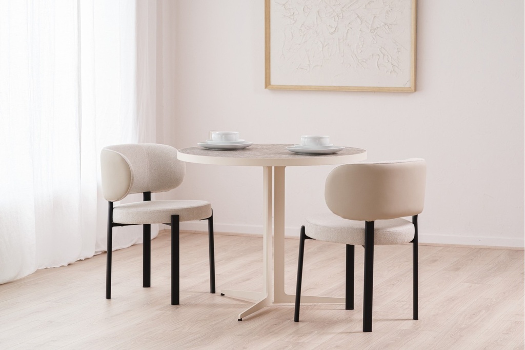 [34AC25773] MESA COMEDOR/ CAFÉ. REDONDA. METAL. S1