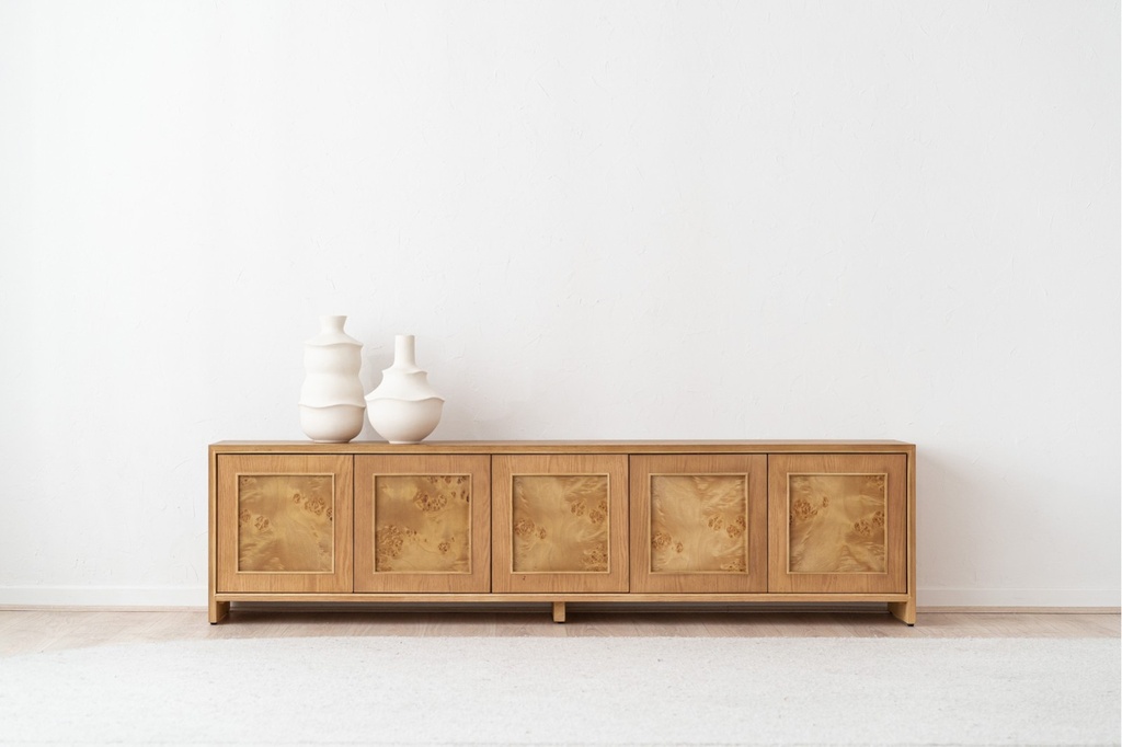 MUEBLE TV TERRA. ROBLE TEÑIDO CLARO