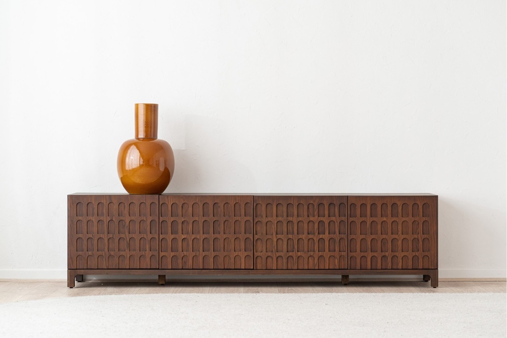 [34NJ25130] MUEBLE TV DARA. ROBLE OSCURO