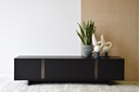 MUEBLE TV ROBLE NEGRO MATE, ORO VIEJO