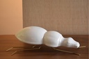 ESCULTURA ESCARAVELLO CERÁMICA BLANCO