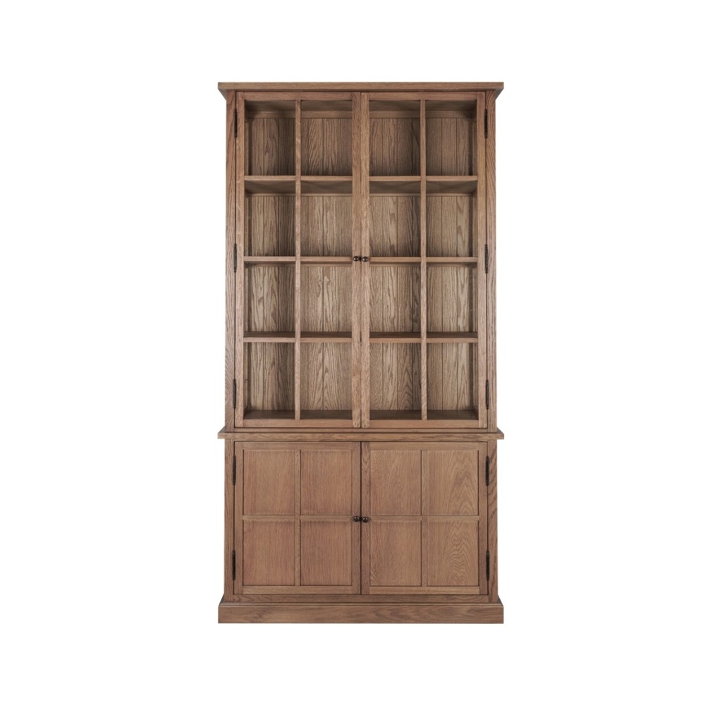 VITRINA ACABADO ROBLE NATURAL (120X44X230)