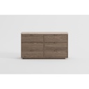 COMODA ACABADO ROBLE NATURAL Y TRAVERTINO (180X45X85)