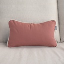 Funda cojín Maitena terracota con vivo beige