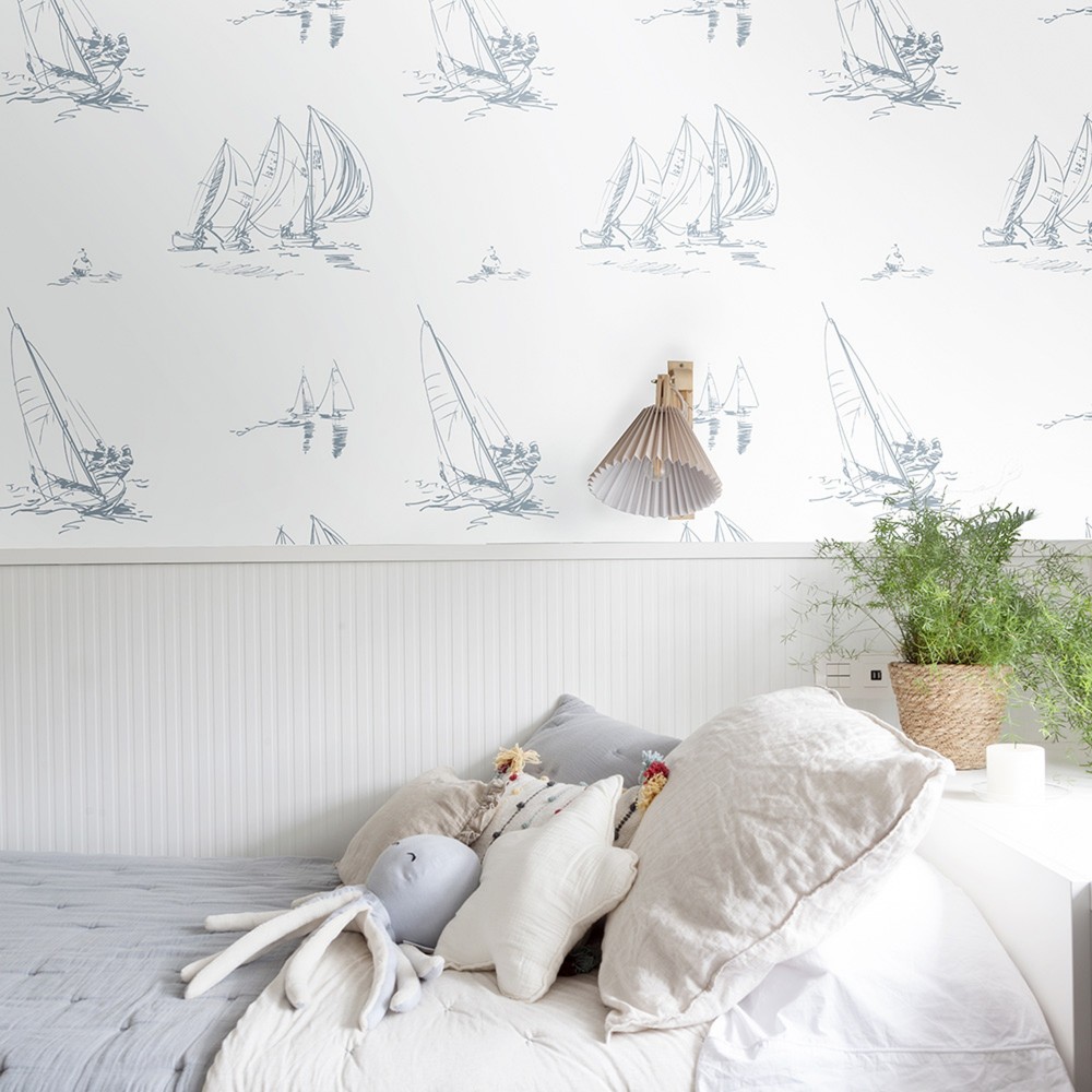Papel pintado Bedua azul