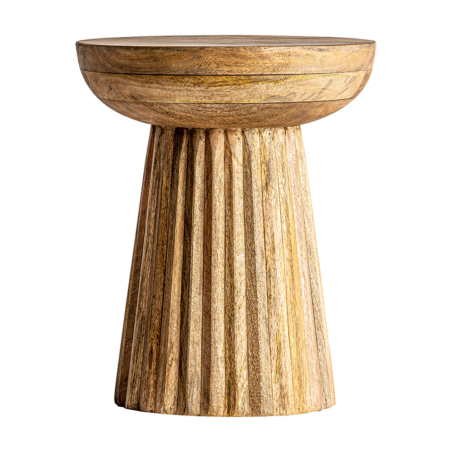 Mesa auxiliar plissé wood